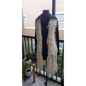 Hippie Boho Macrame Fringed Vest